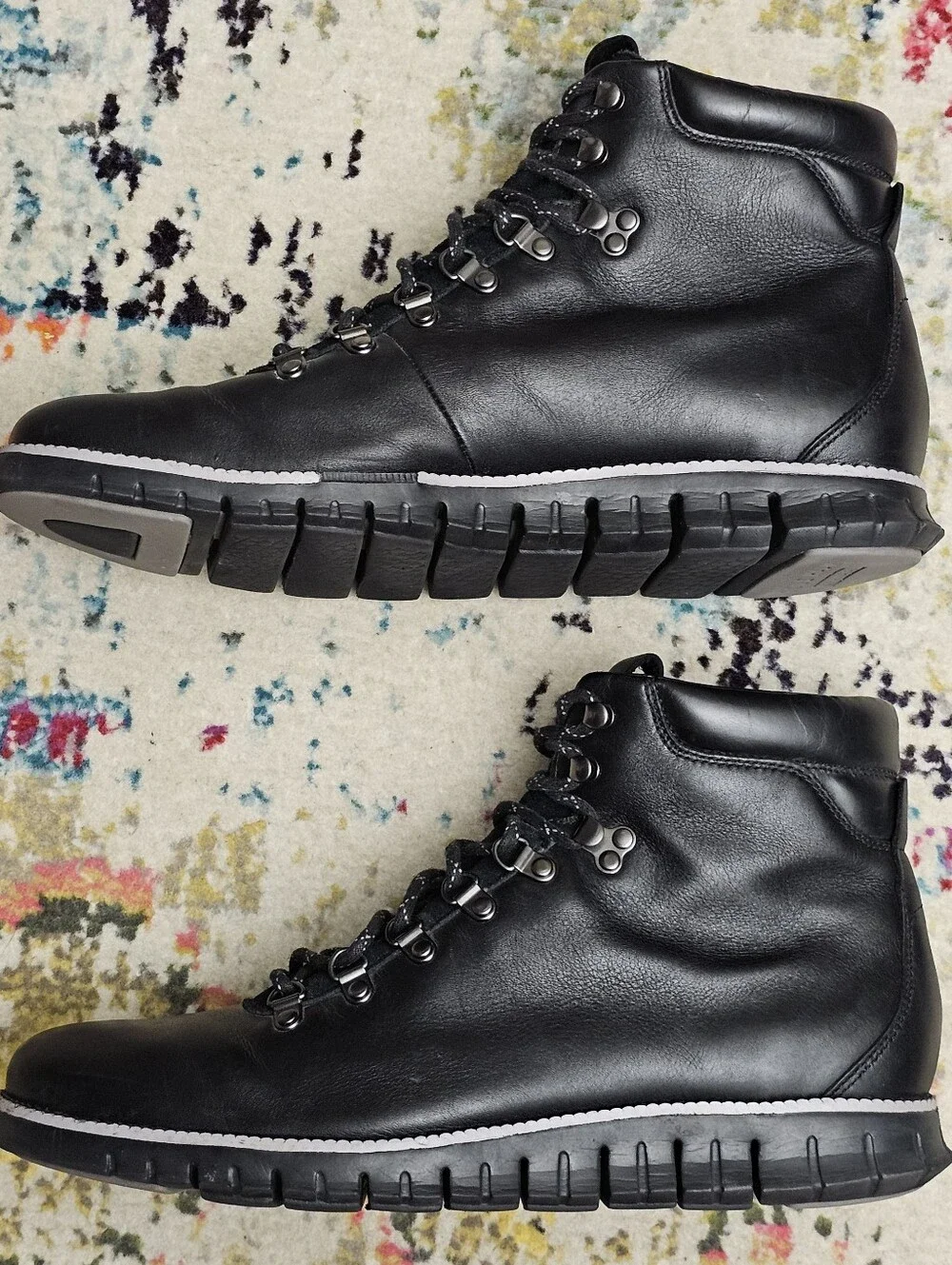 Cole Haan Men's Size 11.5 Zerogrand Hiker II Boots Waterproof Black Lace C26254
